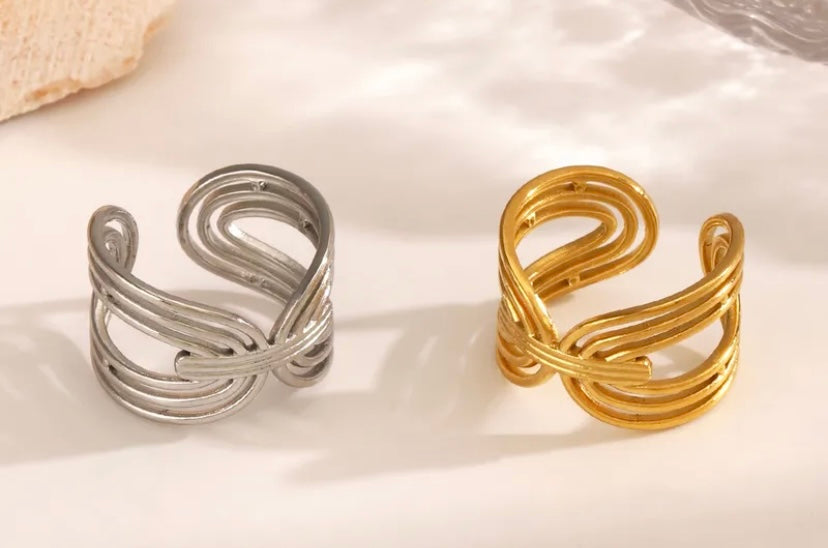 Helena - Bague acier inoxydable