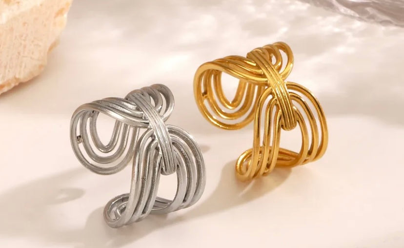 Helena - Bague acier inoxydable
