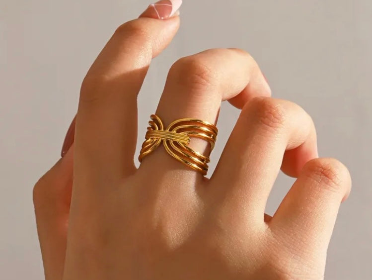 Helena - Bague acier inoxydable
