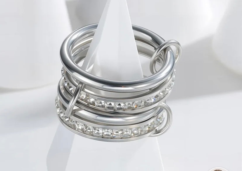 Sophia - bague acier inoxydable