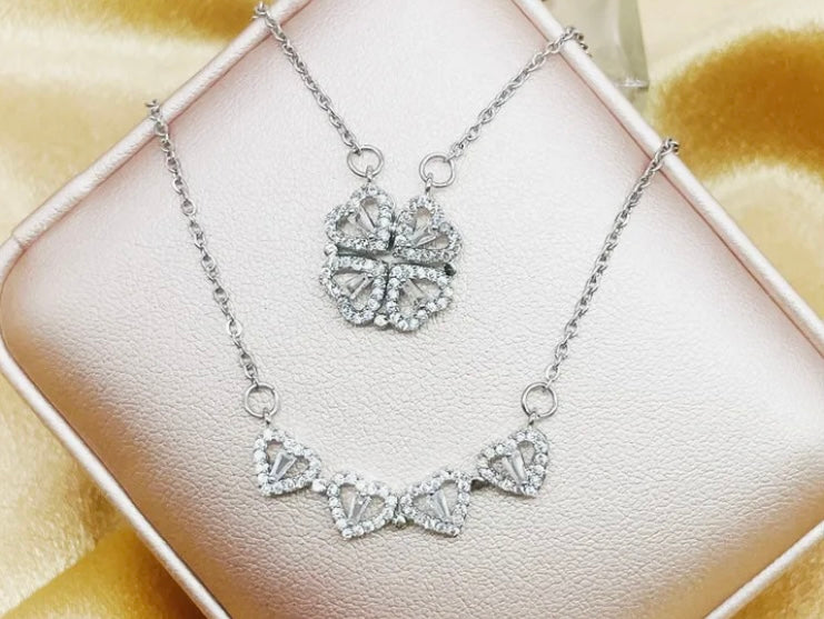 Sweet heart - collier modulable acier inoxydable
