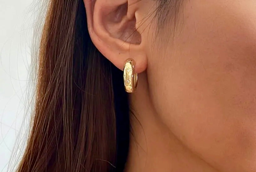 Stellar - boucles d’oreilles acier inoxydable