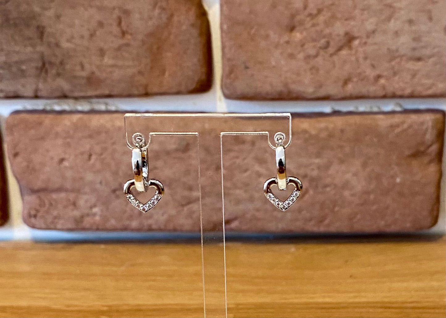 Cœur - boucles d’oreilles acier inoxydable