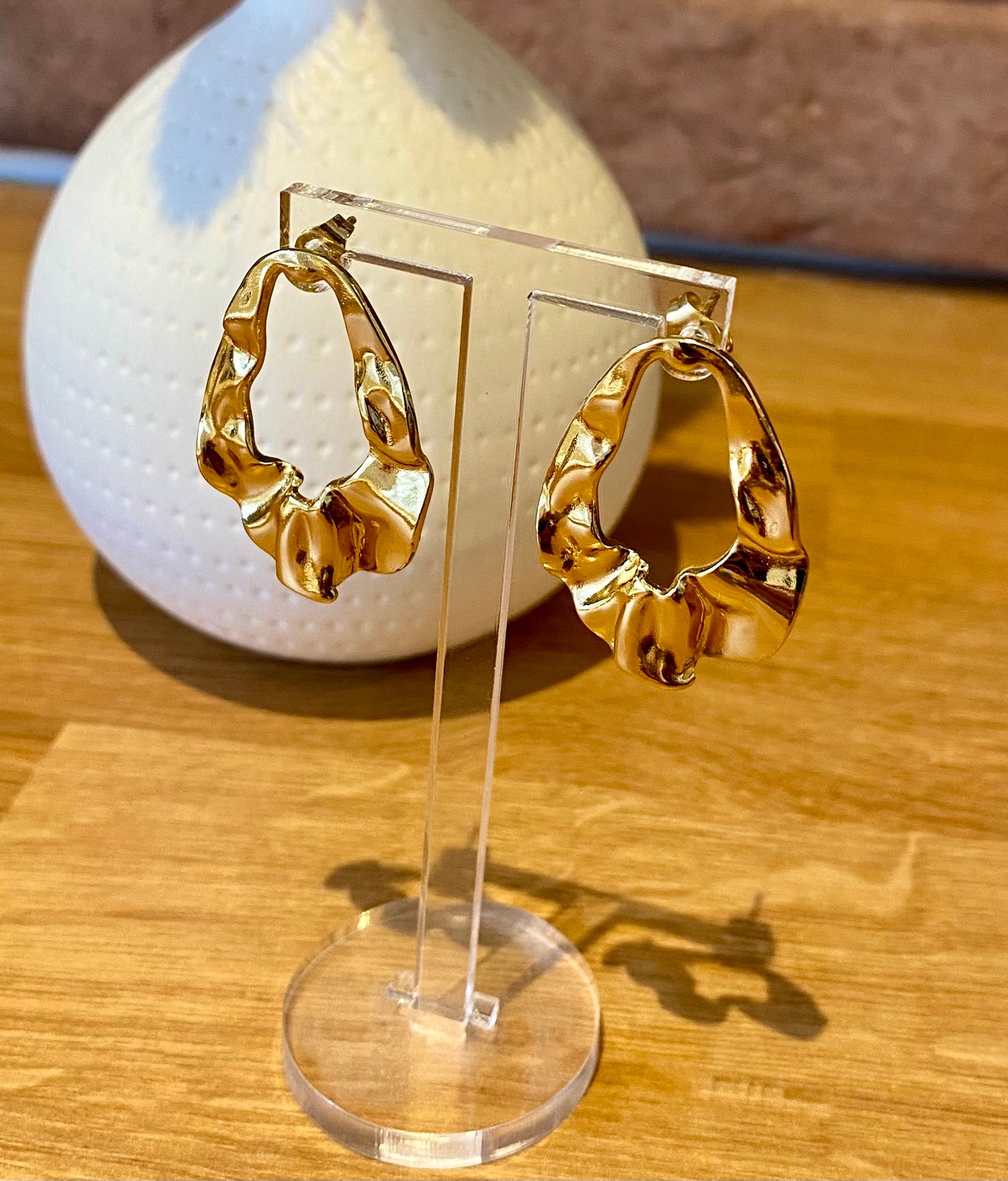 Wavy - Boucles d’oreilles acier inoxydable